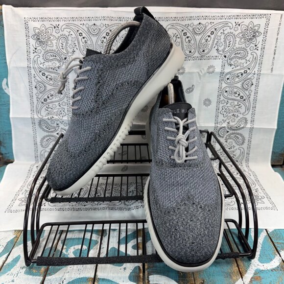 Cole Haan Mens 2 Zerogrand C27565 Gray Lace Up Oxford Shoes Size 10.5M EUC main image 8